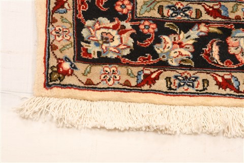 Kerman White Hand Knotted 37 X 56 Area Rug 100-22222 Image 1