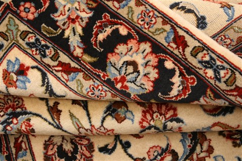 Kerman White Hand Knotted 37 X 56 Area Rug 100-22222 Image 4