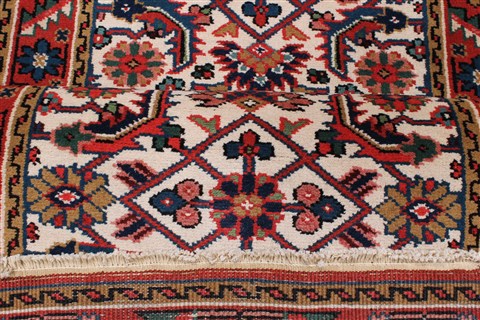 Heriz White Runner Hand Knotted 28 X 137 Area Rug 250-22249 Image 1