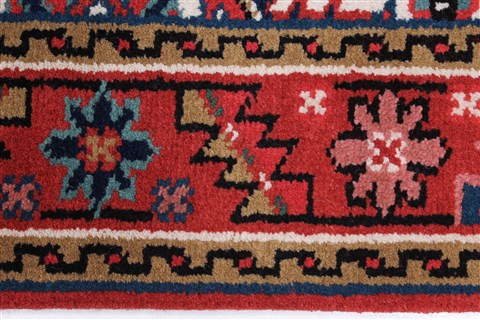 Heriz White Runner Hand Knotted 28 X 137 Area Rug 250-22249 Image 5