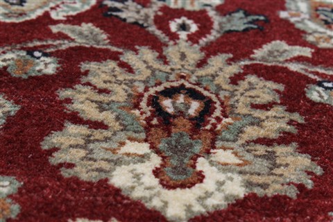 Sarouk Red Runner Hand Knotted 26 X 1311 Area Rug 250-22258 Image 5