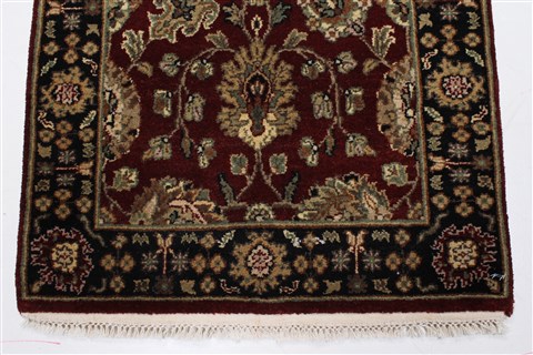 Sarouk Red Runner Hand Knotted 26 X 1311 Area Rug 250-22258 Image 8
