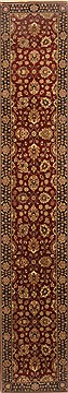 Indian sarouk Red Runner 13 to 15 ft Wool Carpet 22258