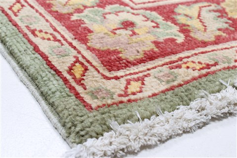 Pishavar Green Runner Hand Knotted 20 X 134 Area Rug 250-22268 Image 12