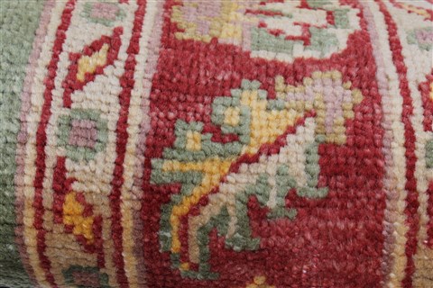 Pishavar Green Runner Hand Knotted 20 X 134 Area Rug 250-22268 Image 14