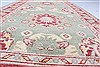 Pishavar Green Runner Hand Knotted 20 X 134  Area Rug 250-22268 Thumb 8