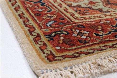 Serapi Beige Runner Hand Knotted 26 X 140 Area Rug 250-22271 Image 7