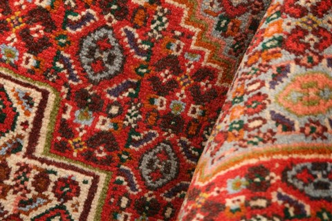 Sanandaj Red Hand Knotted 41 X 51 Area Rug 100-22273 Image 2