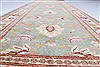 Pishavar Green Runner Hand Knotted 29 X 137  Area Rug 250-22277 Thumb 2