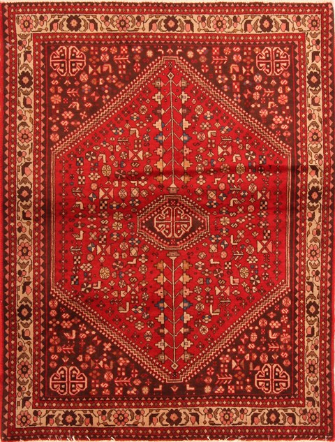 Abadeh Red Hand Knotted 36 X 47 Area Rug 100-22278 Image 0