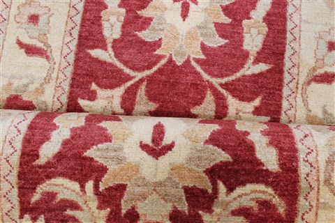 Pishavar Brown Runner Hand Knotted 29 X 1311 Area Rug 250-22280 Image 14