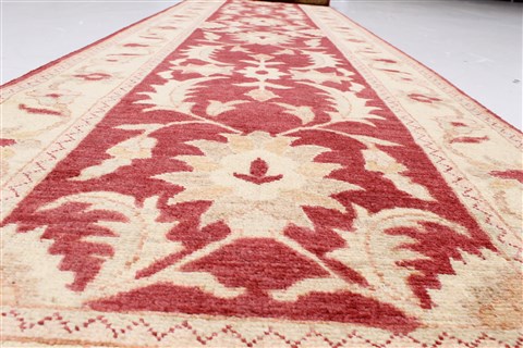 Pishavar Brown Runner Hand Knotted 29 X 1311 Area Rug 250-22280 Image 2