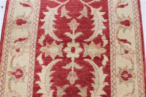 Pishavar Brown Runner Hand Knotted 29 X 1311 Area Rug 250-22280 Image 4