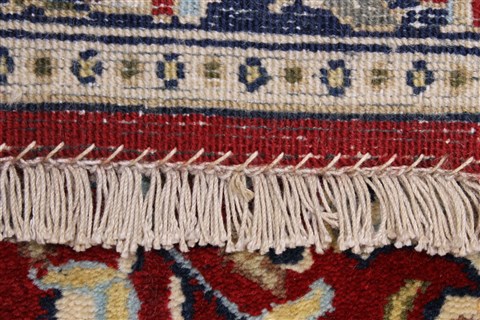 Sarouk Red Runner Hand Knotted 25 X 140 Area Rug 250-22282 Image 14