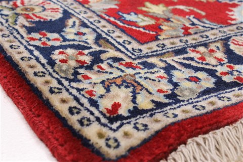Sarouk Red Runner Hand Knotted 25 X 140 Area Rug 250-22282 Image 6