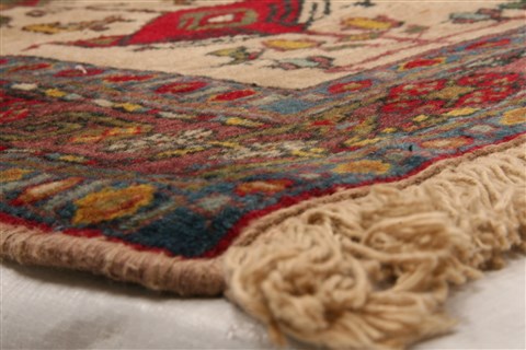 Shahre Babak White Hand Knotted 41 X 51 Area Rug 100-22283 Image 1
