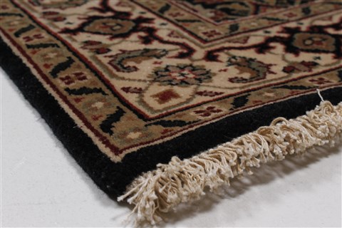 Herati Black Runner Hand Knotted 27 X 139 Area Rug 250-22289 Image 6
