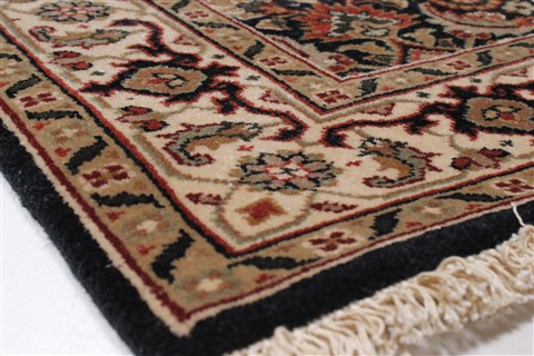 Herati Black Runner Hand Knotted 27 X 139 Area Rug 250-22289 Image 7