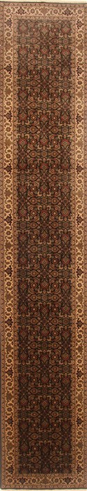 Herati Black Runner Hand Knotted 26 X 1310  Area Rug 250-22292 Image 0
