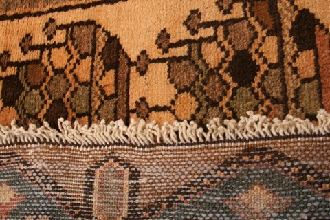 Sanandaj Beige Hand Knotted 37 X 410 Area Rug 100-22309 Image 7