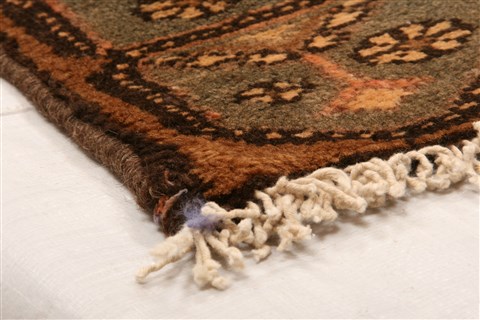 Sanandaj Beige Hand Knotted 37 X 410 Area Rug 100-22309 Image 8