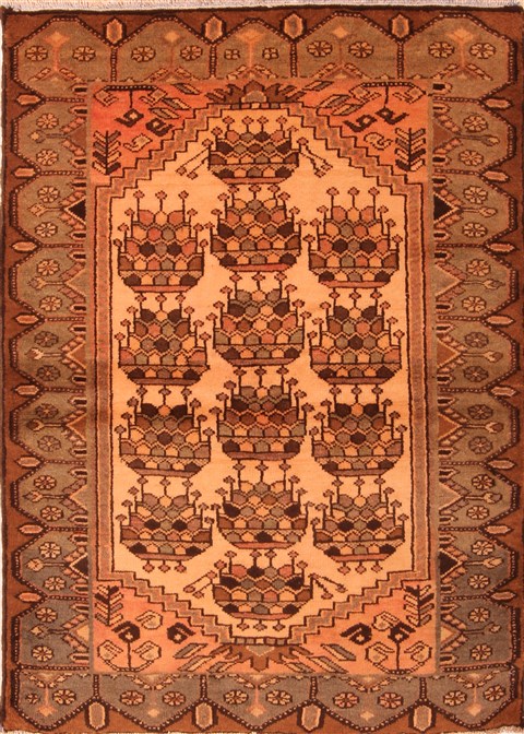 Sanandaj Beige Hand Knotted 37 X 410 Area Rug 100-22309 Image 0
