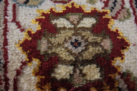 Kashan Red Runner Hand Knotted 26 X 135 Area Rug 250-22323 Image 10
