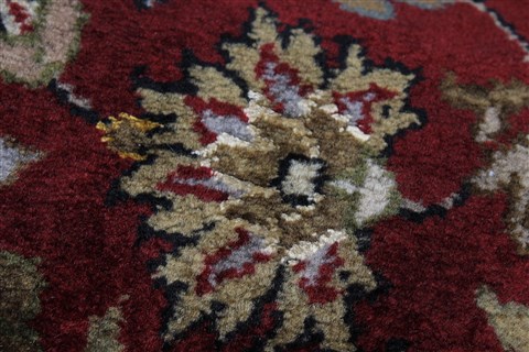 Kashan Red Runner Hand Knotted 26 X 135 Area Rug 250-22323 Image 11