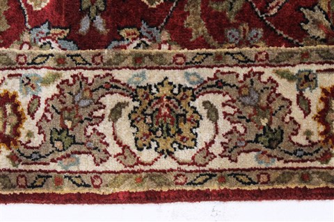 Kashan Red Runner Hand Knotted 26 X 135 Area Rug 250-22323 Image 4