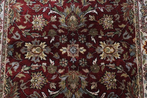 Kashan Red Runner Hand Knotted 26 X 135 Area Rug 250-22323 Image 5