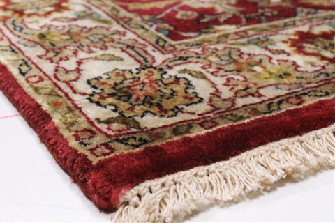 Kashan Red Runner Hand Knotted 26 X 135 Area Rug 250-22323 Image 7