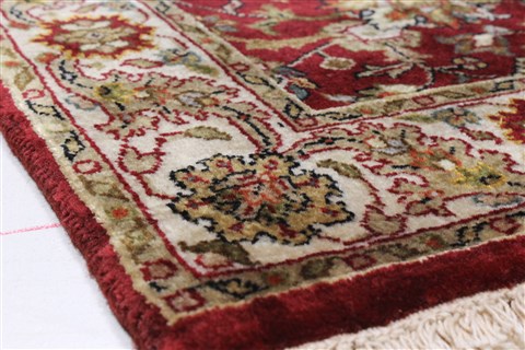 Kashan Red Runner Hand Knotted 26 X 135 Area Rug 250-22323 Image 8