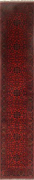 Pakistani Bokhara Red Runner 13 to 15 ft Wool Carpet 22334