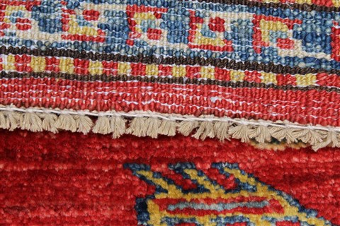 Kazak Red Runner Hand Knotted 29 X 128  Area Rug 250-22359 Image 5