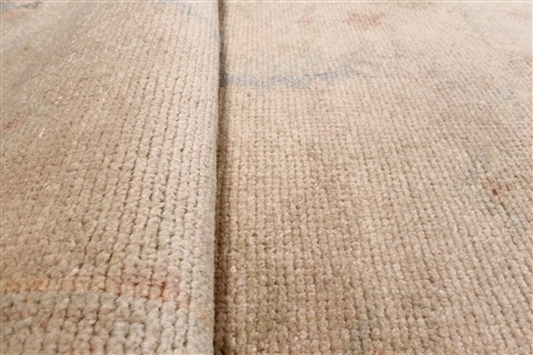 Oushak Beige Runner Hand Knotted 30 X 143  Area Rug 250-22367 Image 10