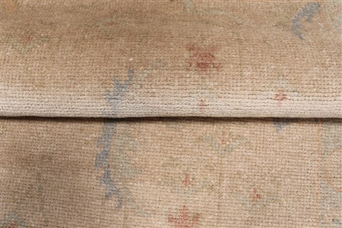 Oushak Beige Runner Hand Knotted 30 X 143  Area Rug 250-22367 Image 11