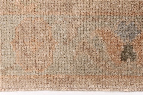 Oushak Beige Runner Hand Knotted 30 X 143  Area Rug 250-22367 Image 2