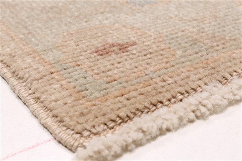 Oushak Beige Runner Hand Knotted 30 X 143  Area Rug 250-22367 Image 6