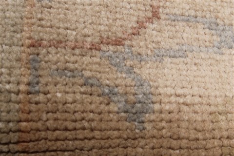 Oushak Beige Runner Hand Knotted 30 X 143  Area Rug 250-22367 Image 7