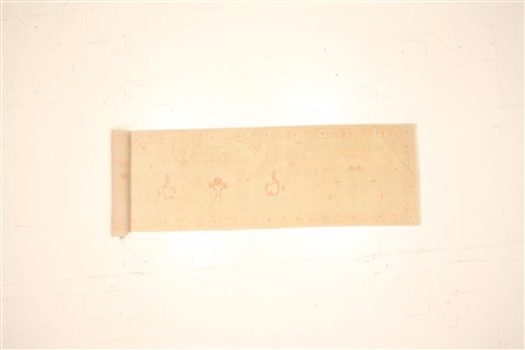 Oushak Beige Runner Hand Knotted 31 X 142  Area Rug 250-22369 Image 1