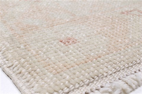 Oushak Beige Runner Hand Knotted 31 X 142  Area Rug 250-22369 Image 5