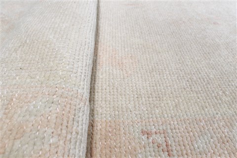 Oushak Beige Runner Hand Knotted 31 X 142  Area Rug 250-22369 Image 8