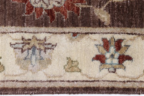 Ziegler Brown Runner Hand Knotted 24 X 144 Area Rug 250-22375 Image 3