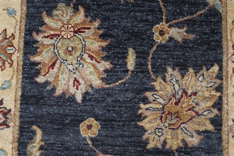 Ziegler Blue Runner Hand Knotted 27 X 141 Area Rug 250-22376 Image 5