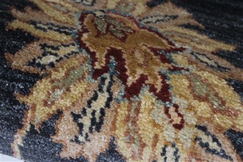 Ziegler Blue Runner Hand Knotted 27 X 141 Area Rug 250-22376 Image 9