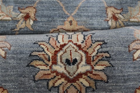 Ziegler Blue Runner Hand Knotted 26 X 131  Area Rug 250-22385 Image 13