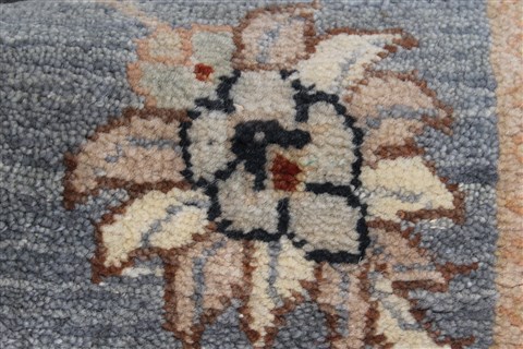 Ziegler Blue Runner Hand Knotted 26 X 131  Area Rug 250-22385 Image 9