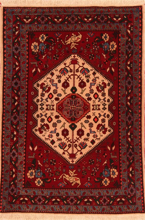 Abadeh Red Hand Knotted 33 X 410 Area Rug 100-22386 Image 0