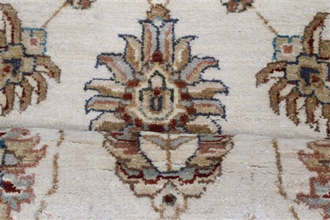 Ziegler Beige Runner Hand Knotted 26 X 149 Area Rug 250-22387 Image 13