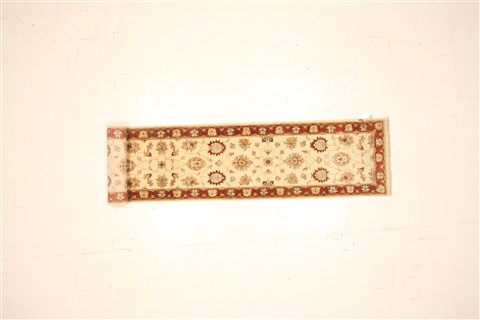 Ziegler Beige Runner Hand Knotted 26 X 149 Area Rug 250-22387 Image 1